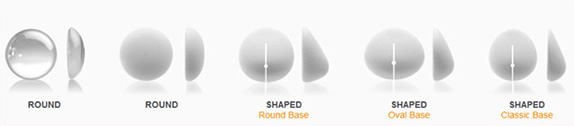 breast implant shapes